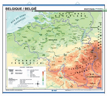 Image de Carte murale de Belgique