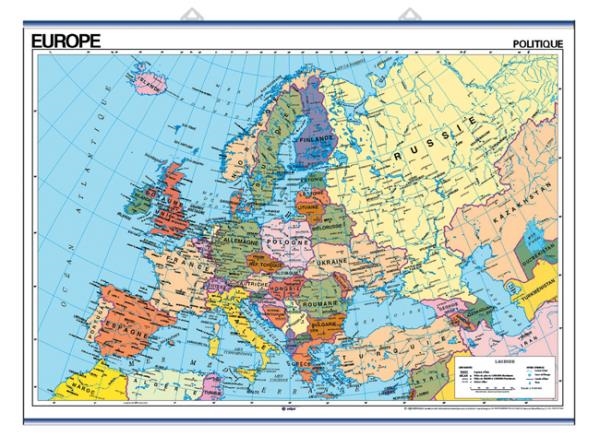 Image sur Carte murale d'Europe