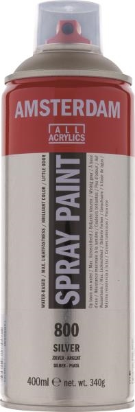 Image sur Peinture acrylique Talens Amsterdam argent en spray 400 ml