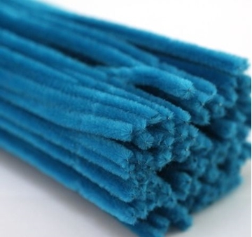 Image de Fil chenille bleu