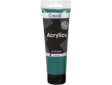 Image de Creall-acryl vert phtalo, tube de 250 ml