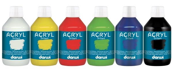 Image sur Darwi Acryl brillant 6 x 250 ml - couleur de base