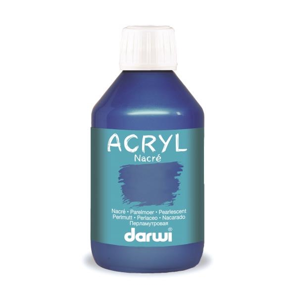 Image sur Darwi acryl nacré 250ml bleu