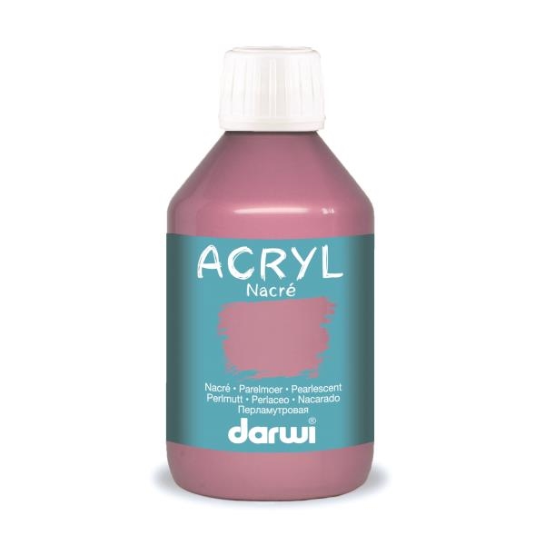 Image sur Darwi acryl nacré 250 ml rose