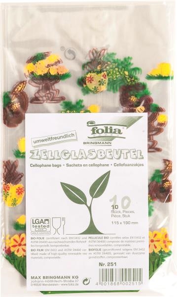 Image sur Sachet cellophane motif Pâques, les 10