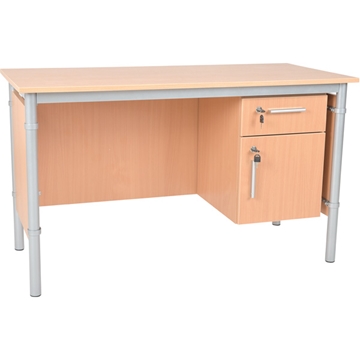 Image de Bureau LOGO 130 x 60 x H 76 cm tiroir + porte