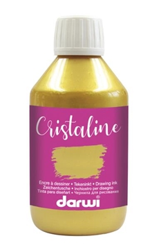 Image de Encre à dessiner "Cristaline" 250 ml or