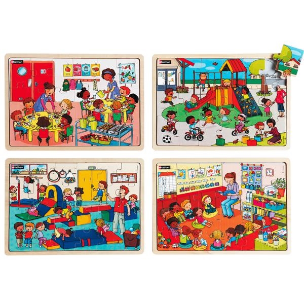 Image sur Puzzles - Ensemble à l'école