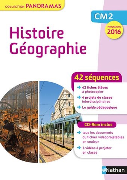 Image sur Histoire Géographie CM2 fichier + CD - Collection Panoramas 2017 - Programme 2016