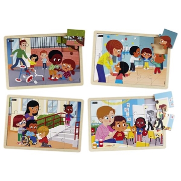 Image de Je prends soin des autres - Lot de 4 puzzles