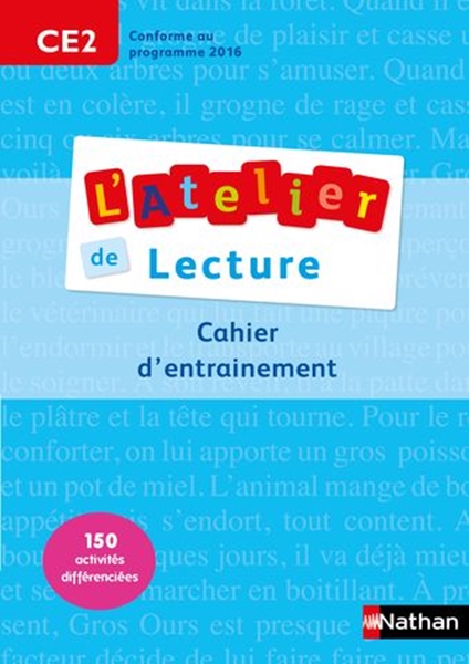 Image sur L'Atelier de Lecture - cahier entrainement - CE2