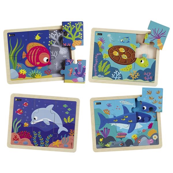 Image sur Les animaux de la mer - Lot de 4 puzzles