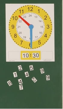 Image de Horloge magnétique pour tableau