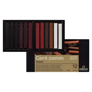 Image de Pastels carrés Rembrandt, étui de 12