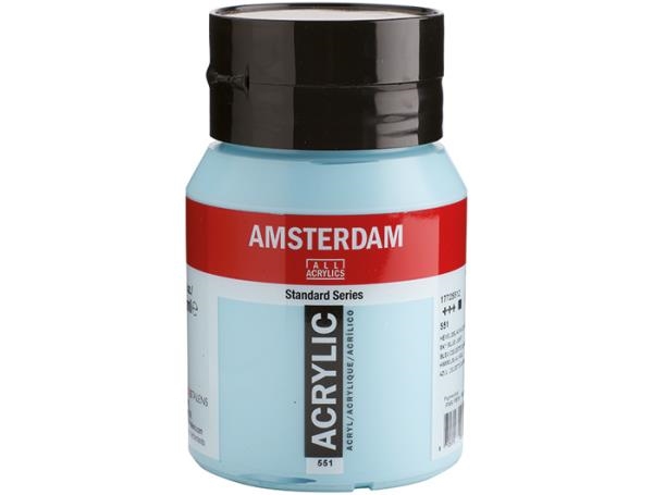 Image sur Peinture acrylique Amsterdam 500 ml Bleu céleste clair