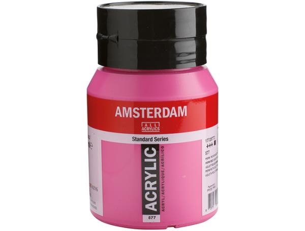 Image sur Peinture acrylique Amsterdam 500 ml Violet rouge perm. Clair