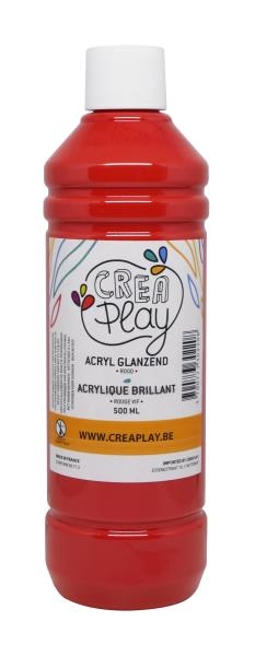 Image sur Peinture acrylique brillante 500 ml rouge vif