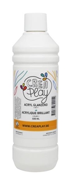 Image de Peinture acrylique brillante 500 ml blanc