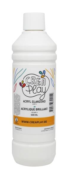 Image sur Peinture acrylique brillante 500 ml blanc