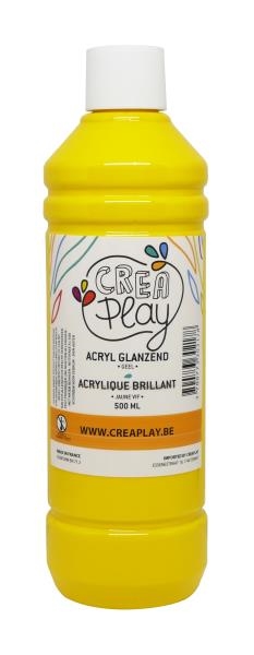 Image sur Peinture acrylique brillante 500 ml jaune vif