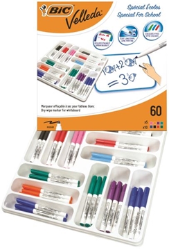 Image de Marqueurs Bic Velleda medium classpack de 60