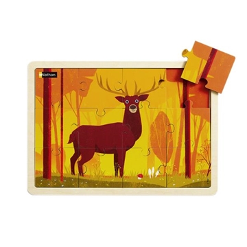 Image de Puzzle bois - Le cerf (12 P)