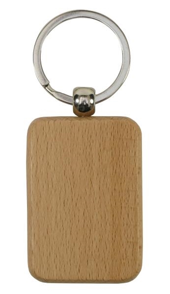 Image sur Porte-clés en bois rectangle, les 12