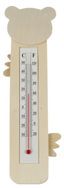 Image sur Thermomètre en bois ours