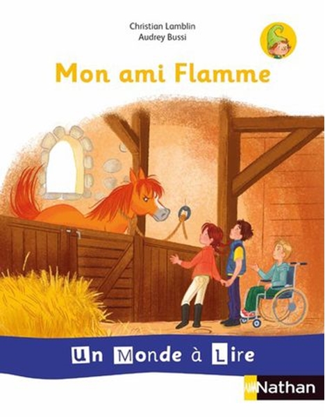 Image sur Un monde à lire - série blanche - Album 3 CP Mon amie Flamme 2019