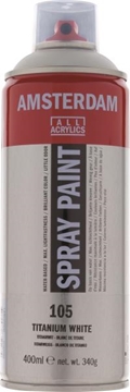 Image de Peinture acrylique Talens Amsterdam blanc de titane en spray 400 ml