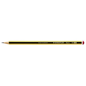 Image de Crayons noirs graphite Staedtler Noris n°2, pochette de 12