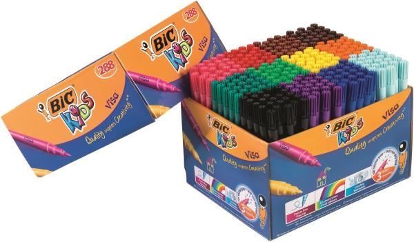 Image sur Marqueurs Bic Kids VISA, Pack de 288