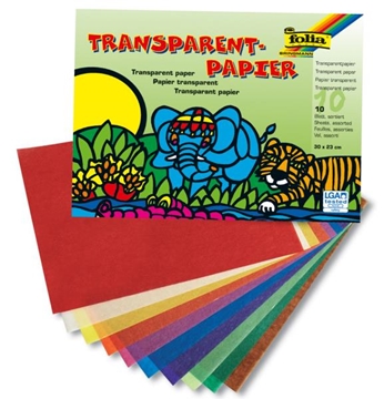 Image de Papier vitrail 20 x 30 cm, les 250 feuilles assorties