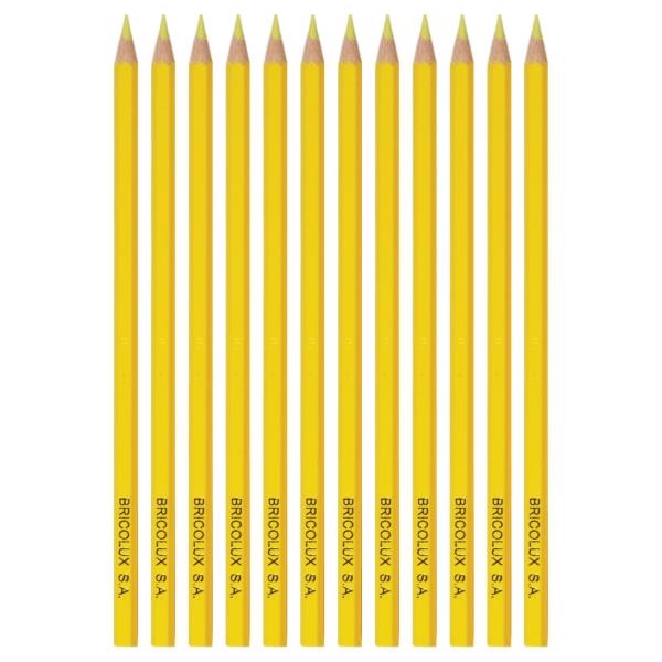 Image sur Crayons couleur jaune, pochette de 12