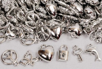 Image de Perles breloques argent