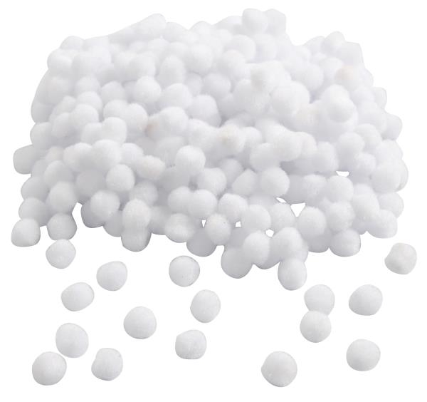 Image sur Mini pompons blancs, les 450