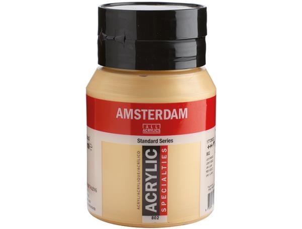 Image sur Peinture acrylique Amsterdam 500 ml or clair