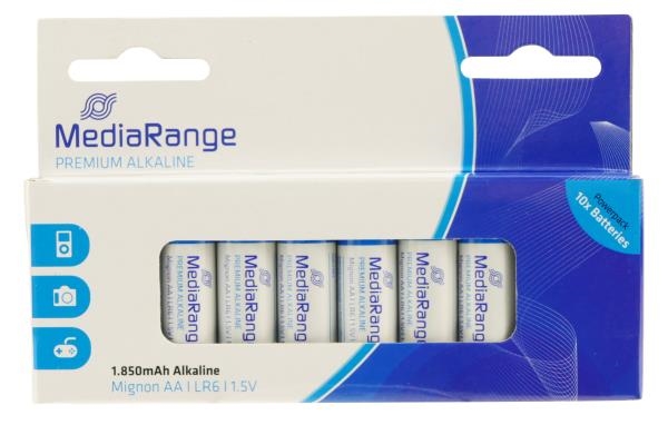 Image sur Pile Mediarange LR06 AA Premium Alkaline 1.5 V blister/10