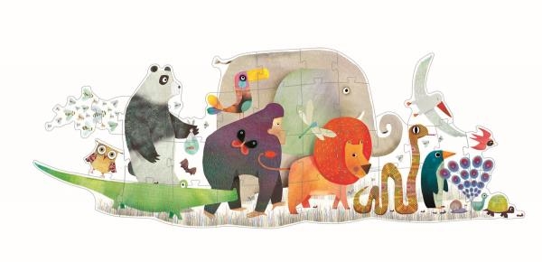 Image sur Puzzle la parade des animaux