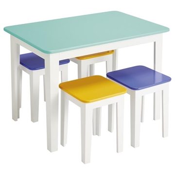 Image de 1 table + 4 tabourets