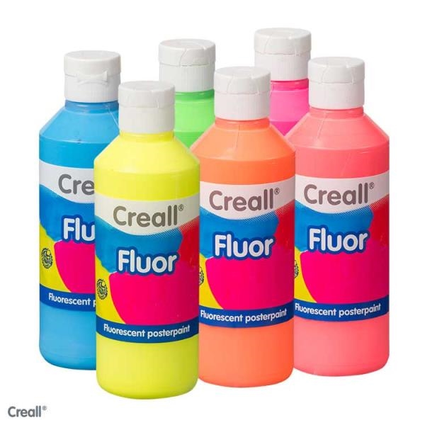 Image sur Gouache Creall Fluor 250 ml, set de 6