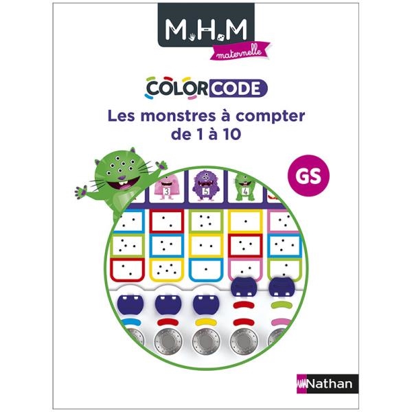 Image sur MHM - Maternelle et colorcode GS - Les monstres à compter de 1 à 10