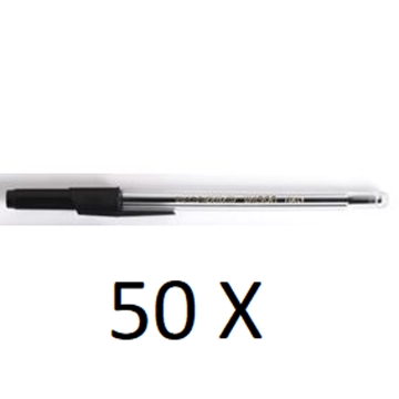 Image de Stylo à bille noir, boîte de 50