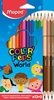 Image sur 12 crayons de couleur triangulaire Color World + 3 crayons duo peau