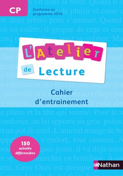 Image sur L'Atelier de Lecture - cahier entrainement - CP