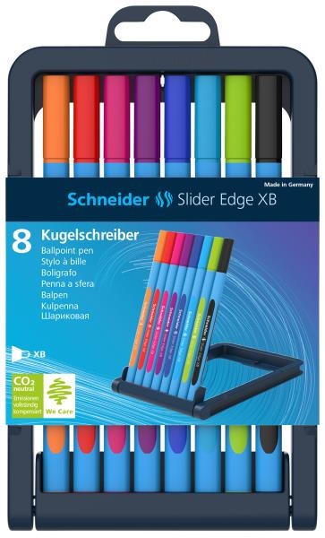 Image sur Stylo à bille Slider Edge XB, boite de 8 assortis