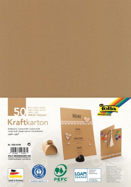 Image sur Papier kraft brun A4, 230 gr.