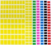 Image sur Gommettes adhésives rectangles, les 1728