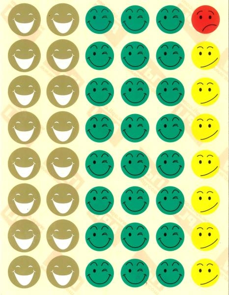 Image sur Gommettes les visages émoticônes, les 576