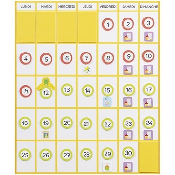 Image de Calendrier magnétique à construire